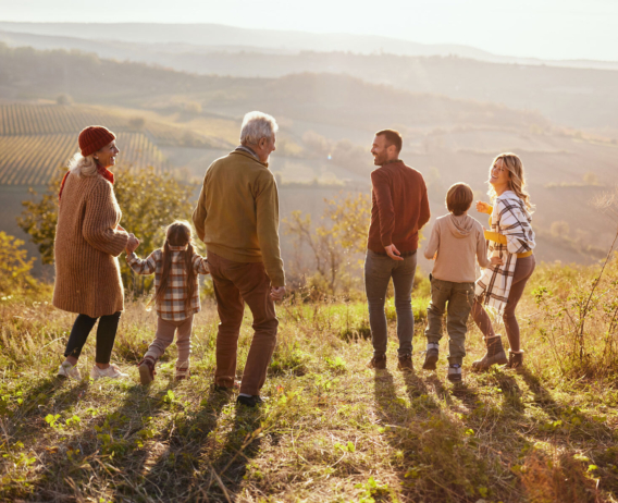 Family generations outdoor